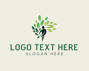 Ecology - Human Nature Tree logo design