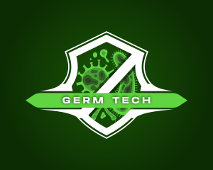 Germ - Protection Shield Virus logo design