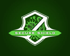 Protection Shield Virus logo design