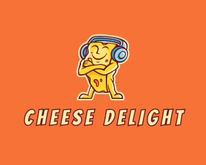 Cheese - Cheese Music Earphones logo design