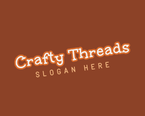 Crafty Outlined Company logo design