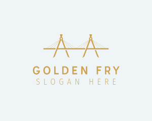 Golden Compass Bridge  logo design