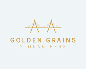 Golden Compass Bridge  logo design