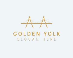 Golden Compass Bridge  logo design