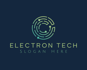 Tech Electronics Circuit logo design