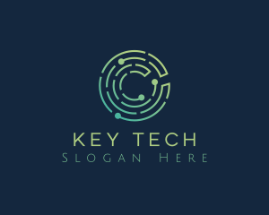 Tech Electronics Circuit logo design