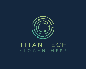 Tech Electronics Circuit logo design