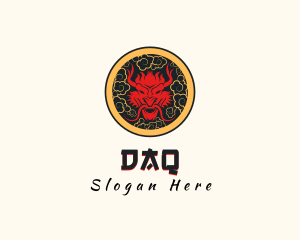 Crest - Cultural Mythology Dragon logo design
