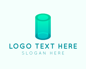 Tube - 3D Cylinder Technology logo design