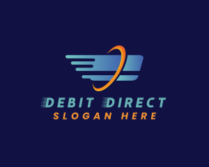 Debit - Fast Credit Card  Bank logo design
