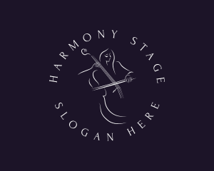 Recital - Musician Cello Instrument logo design