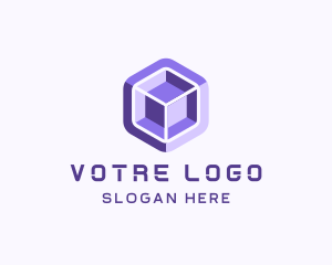 Modern Company Cube Logo