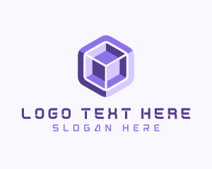 Modern Company Cube logo design