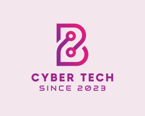 Cyber - Cyber Connection Letter B logo design