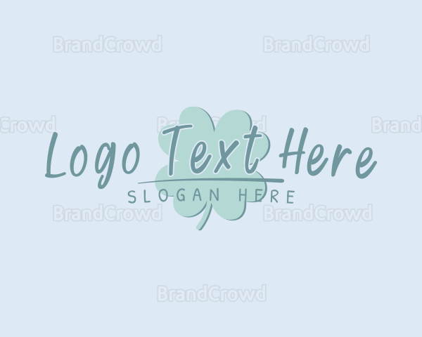 Green Feminine Clover Logo