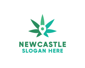 Locator - Cannabis Location Pin logo design