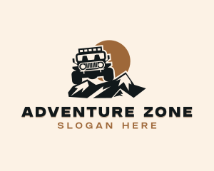 Jeep Mountain Adventure logo design