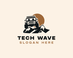 Jeep Mountain Adventure logo design