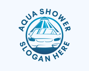 Shower - Blue Auto Car Wash logo design