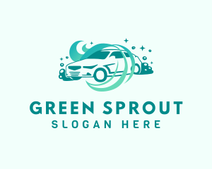 Green Car Wash logo design