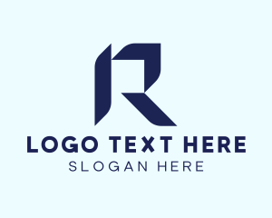 Web Hosting - Tech App Letter R logo design