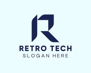 Tech App Letter R logo design