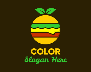 Colorful Organic Hamburger Logo
