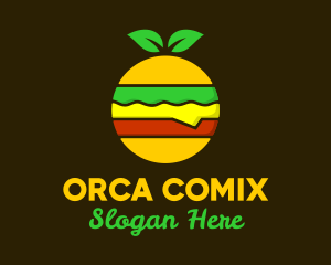 Colorful Organic Hamburger Logo