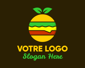 Colorful Organic Hamburger Logo