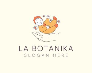 Infant Pediatrician Hand  Logo