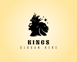 Royalty King Lion logo design