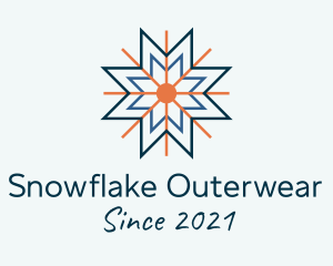 Snowflake Cooling Ventilation logo design