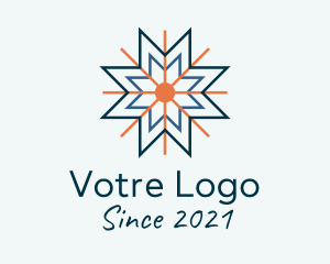 Winter - Snowflake Cooling Ventilation logo design
