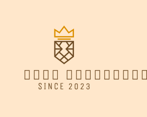 Heraldry - Medieval Crown Shield logo design