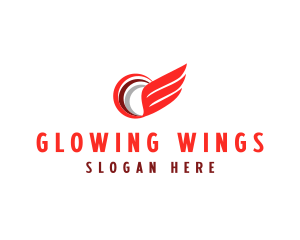 Ball Wing  Logistics logo design