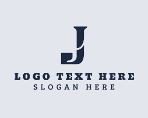 Salon - Retro Stylish Salon Letter J logo design