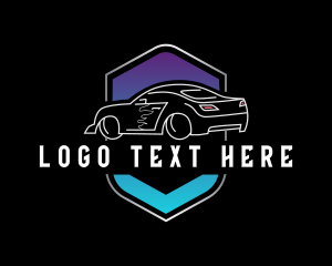 Emblem - Car Racer Drifting logo design