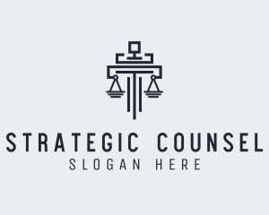 Counsel - Law Firm Scale logo design