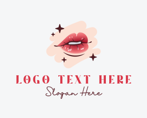 Lipstick - Sexy Lips Cosmetics logo design