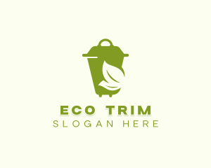 Eco Trash Bin logo design