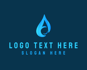 Hydro - Water Droplet Letter A logo design