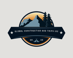 Mountaineer - Mountain Camping Camper logo design
