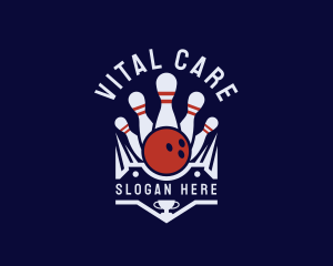 Bowling Facility - Bowling Trophy Sports logo design