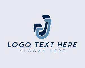 Shadow - Modern Business Letter J logo design