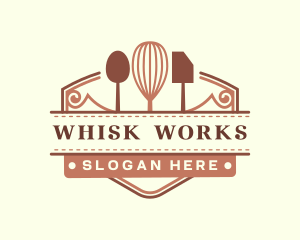 Bakery Whisk Tool logo design