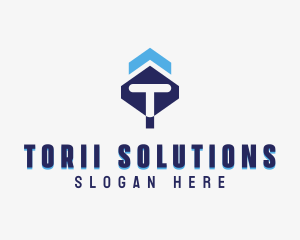 Consulting Firm Letter T logo design