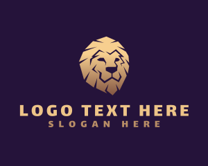 Red Lion - Lion Safari King logo design