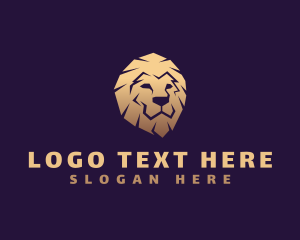 Gradient - Lion Safari King logo design