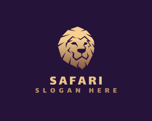 Lion Safari King  logo design