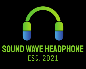 Headphone - Music Medicine Headphones logo design